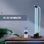 Lampa UV-C germicida fara ozon, telecomada, timer si senzor de prezenta, 38W