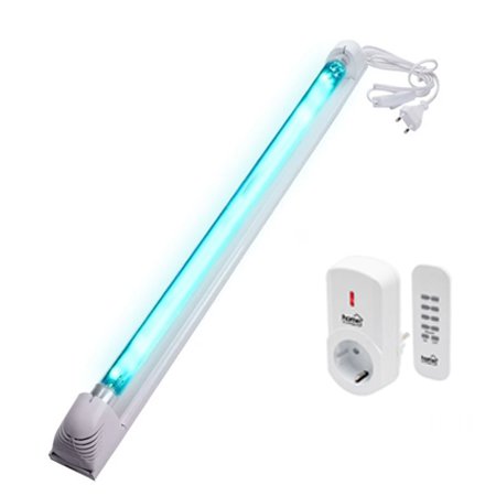 Lampa UV-C germicida, tub Philips 30W, fara ozon, fixare perete, telecomanda