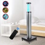 Lampa UV-C automata fara ozon, tub telescopic, telecomanda, timer, senzor miscare, 200W