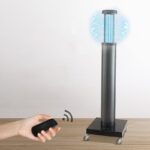 Lampa UV-C automata fara ozon, tub telescopic, telecomanda, timer, senzor miscare, 200W