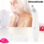 Aparat electric facial de curatare a punctelor negre Pore Off, InnovaGoods, portabil, 4 capete interschimbabile