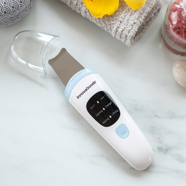 Aparat 5-in-1 De Curatare Faciala Cu Ultrasunete si ionic Feanser, peeling, curatare profunda, absorbtie, hidratare si lifting, ecran LCD
