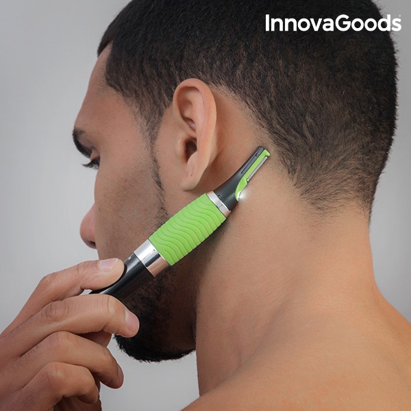 Trimmer electric cu precizie, iluminat LED, Wellness Beauté pentru par, barba, urechi, nas, sprancene