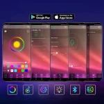 Banda LED Color RGB, 10 m, Bluetooth Control App, telecomanda 44 taste, sincronizare muzicala, 16 milioane de culori, SMD 5050