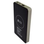 Baterie externa Wireless Soundlogic, Power Bank incarcare solara, 5000 mah, 5V, 2 porturi usb, negru