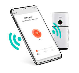 Purificator de aer Samus Expert 66 mp WIFI, Filtrare in 3 trepte + ionizare negativa, CADR 500 m3/h, Senzor fum/praf, Senzor PM 2,5 , 66W Alb