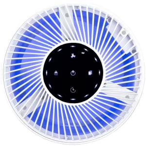 Purificator de aer Turbionaire D20AD, Filtru multiplu T-Performance in 3 straturi, Timer, Avertizare inlocuire filtru, Control touch screen