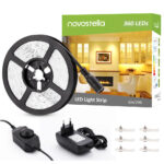 Banda LED Novostella 6 m, 360 Leduri Lumina alb-calda, Dimmer 3000K