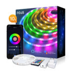 Banda LED Smart R Nous F2 WiFi, 10 metri, Control telecomanda si APP