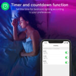 Banda LED Smart R Nous F2 WiFi, 10 metri, Control telecomanda si APP