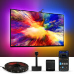 Banda LED TV Govee Immersion Wi-Fi TV RGBIC, Camera ColorSense 1080p HD, 3.8 m