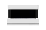 Semineu Electric Luxe Fire Noble 3D, Studio Sound, Smart WIFI, 7 teme de culoare, Functie incalzire, Telecomanda, Timer, 1000W/ 2000W, alb