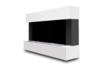 Semineu Electric Luxe Fire Noble 3D, Studio Sound, Smart WIFI, 7 teme de culoare, Functie incalzire, Telecomanda, Timer, 1000W/ 2000W, alb