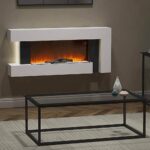 Semineu Electric Luxe Fire Elegance 3D, Studio Sound, Smart WIFI, 132 cm, 7 teme de culoare, Functie incalzire, Telecomanda, Timer, 1000W/ 2000W, alb
