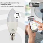 Bec LED RGB Smart WiFi Brennenstuhl E14, Control din aplicatie