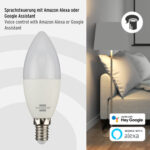 Bec LED RGB Smart WiFi Brennenstuhl E14, Control din aplicatie