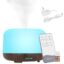 Difuzor aromaterapie ultrasonic 8 culori, umidificator cu uleiuri esentiale, telecomanda, rezervor 300 m