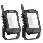 Set 2 proiectoare Smart LED RGB Novostella, BT Mesh, Alexa, Google , 25W, Sincronizare muzica, Exterior IP66 waterproof, Tuya / Smart Life
