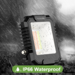 Set 2 proiectoare Smart LED RGB Novostella, BT Mesh, Alexa, Google , 25W, Sincronizare muzica, Exterior IP66 waterproof, Tuya / Smart Life