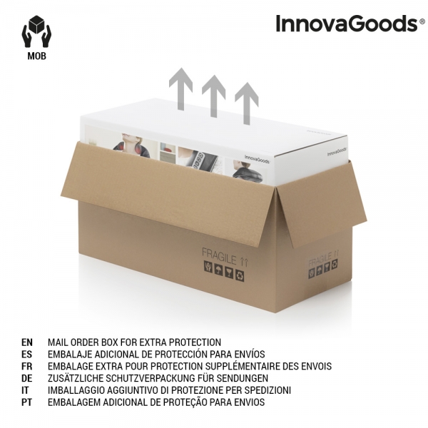 Aparat de masaj Shiatsu Shissage Innovagoods, infrarosu, 3 viteze, 20W Aparat de masaj Shiatsu Shissage Innovagoods, infrarosu, 3 viteze, 20W