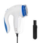 Aparat de curatat scame Malatex, putere mare 5W, 3 lame inox, perie de curatare, alimentare 220 V, alb