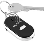 Breloc cu functie de localizare chei, LED, negru