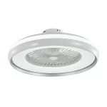 Candelabru cu ventilator 45W, LED 35W 3000lm, telecomanda, lumina rece-neutra-calda, Gri, V-TAC