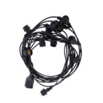Ghirlanda luminoasa decorativa exterior Forever Light 12m cu 10 becuri LED E27, G45 Lunina Alba, Waterproof IP65