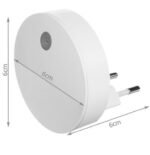 Lumina de noapte LED cu senzor de miscare si senzor de lumina, 0.5W, 100 lm