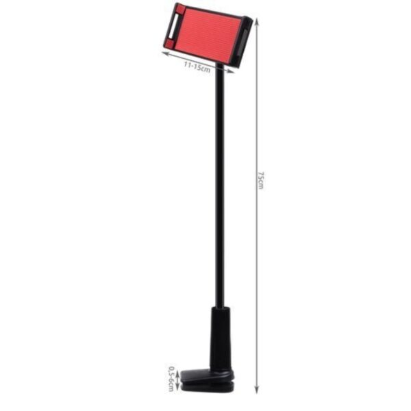Suport flexibil pentru telefon sau tableta montare pe birou rotire 360 grade lungime maxima 75 cm negrurosu 4