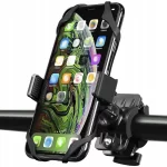 Suport telefon pentru bicicleta sau motocicleta, amortizare soc, unghi reglabil