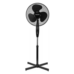Ventilator cu picior MESKO, 45 W, 3 viteze, oscilant, 40 cm, Negru
