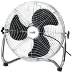 Ventilator de podea industrial Home, 120W, palete metal, 3 trepte de viteza, diametru 50 cm, Inox