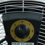 Ventilator de podea industrial Home, 60W, palete metal, 3 trepte de viteza, diametru 35 cm, Inox