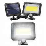 Reflector solar 100 led-uri, senzor de miscare raza 5 m, impermeabil, cablu 5 m