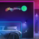 Banda LED Nous Wifi RGBIC F4, 5m, Smart, Sincronizare Muzica, Control Vocal