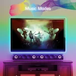 Banda LED Nous Wifi RGBIC F4, 5m, Smart, Sincronizare Muzica, Control Vocal