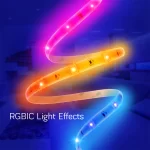 Banda LED Nous Wifi RGBIC F5, 10 m, Smart, 18W, Sincronizare Muzica, compatibil cu Alexa, Google Assistant si Siri