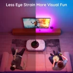 Banda LED TV RGB Govee H6183, USB, Telecomanda, 3 m, Sincronizare muzica, 10W, 46-60 inch