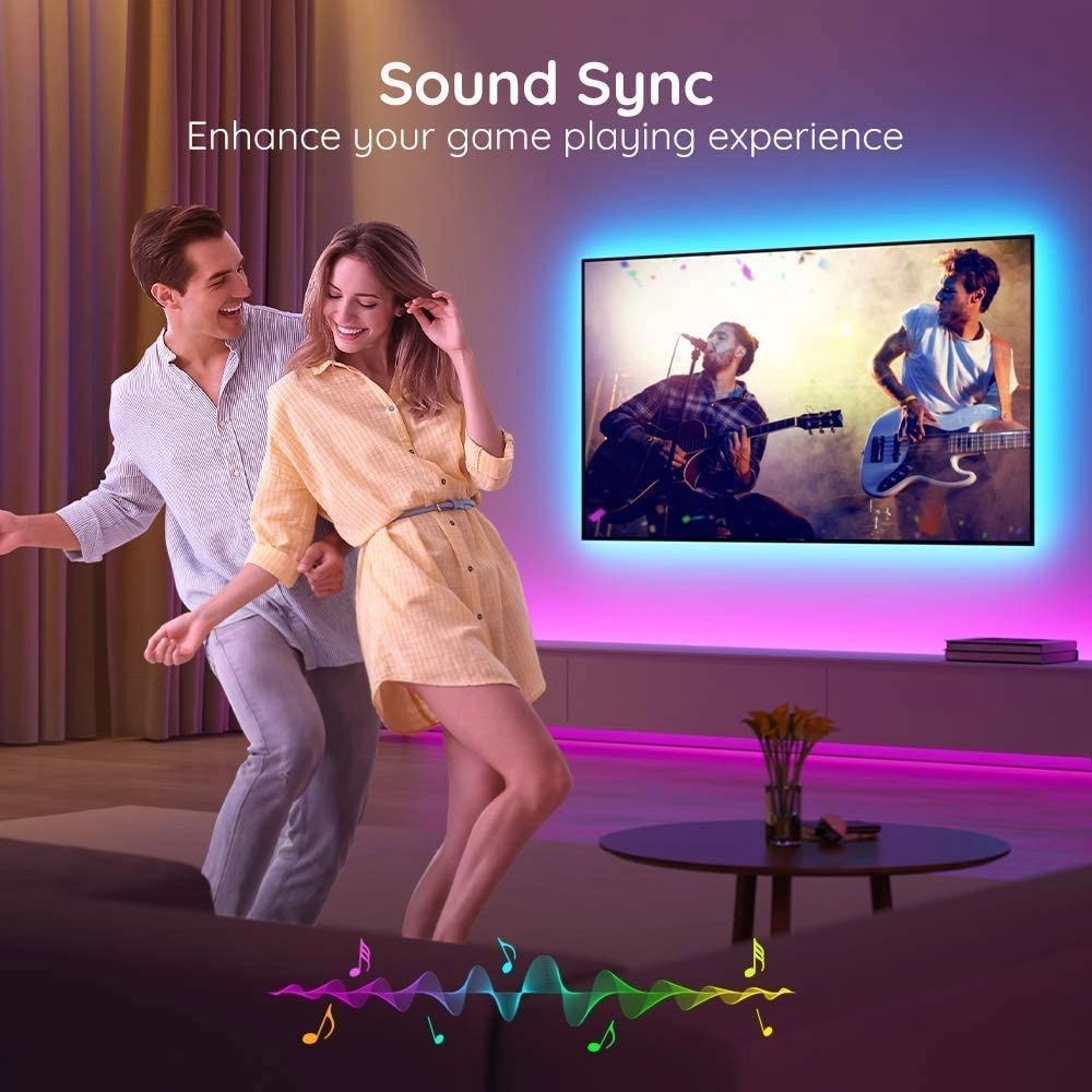 Banda LED TV RGB Govee H6183 USB Telecomanda 3 m Sincronizare muzica 46 60 inch 2 1