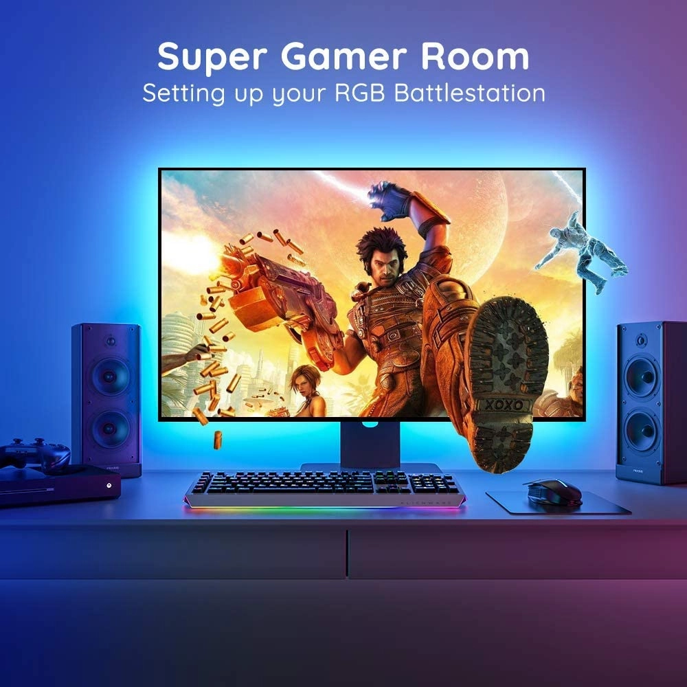 Banda LED TV RGB Govee H6183 USB Telecomanda 3 m Sincronizare muzica 46 60 inch 6 1