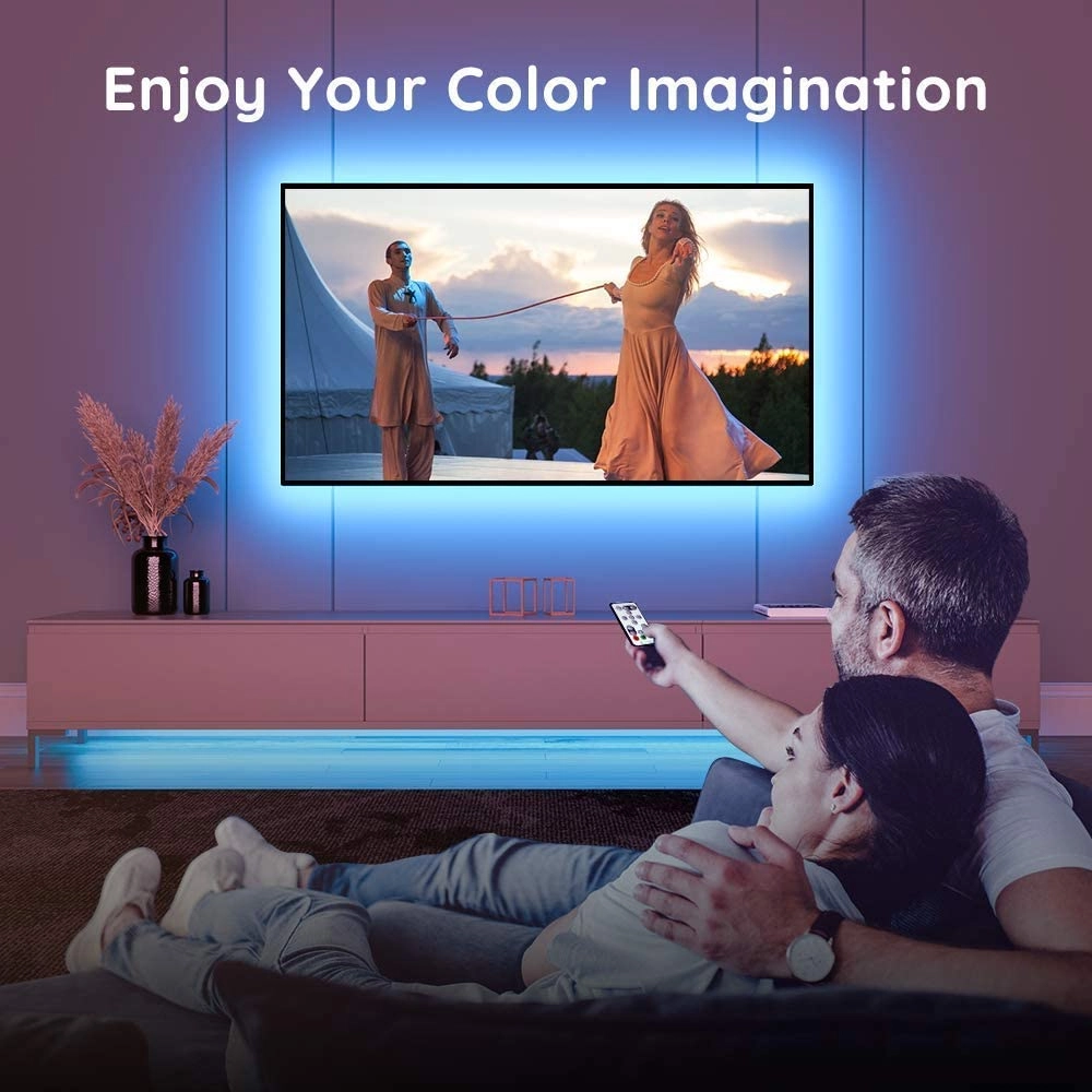 Banda LED TV RGB Govee H6183 USB Telecomanda 3 m Sincronizare muzica 46 60 inch 7 1