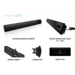 Panou radiant de incalzire cu Infrarosu, 1200W, control WI-FI si telecomanda, Interior-Exterior, display LED, negru