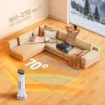 Aeroterma Ceramica TaoTronics TT-HE018, 2000W, 3 moduri incalzire, Telecomanda, Control Touch