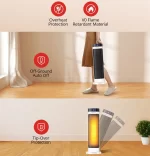 Aeroterma Ceramica TaoTronics TT-HE018, 2000W, 3 moduri incalzire, Telecomanda, Control Touch