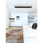 Panou radiant de incalzire cu Infrarosu, 1800W, control WI-FI si telecomanda, Termostat, Interior-Exterior, display LED, negru