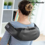 Aparat de masaj Shiatsu Pro Massaki 24W Wellness Relax pentru gat, spate, abdomen, picioare, functie incalzire infrarosu, viteza reglabila