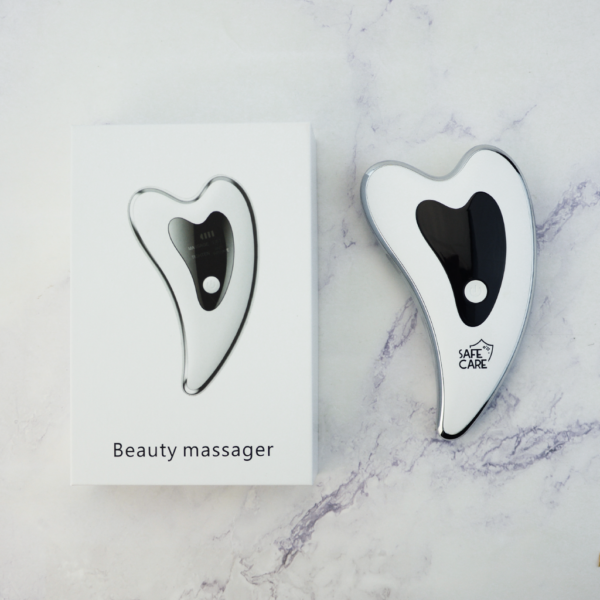 Dispozitiv de masaj facial fotonic Gua Sha pentru infrumusetare si intretinere, 13W, acumulator