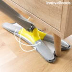 Mop cu burete din fibre cu stoarcere tip X Twop Innovagoods, rotatie de 360°, brat extensibil