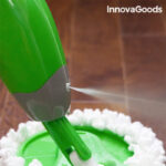 Mop triplu Trimoppy InnovaGoods cu pulverizator si 3 lavete lavabile din microfibra
